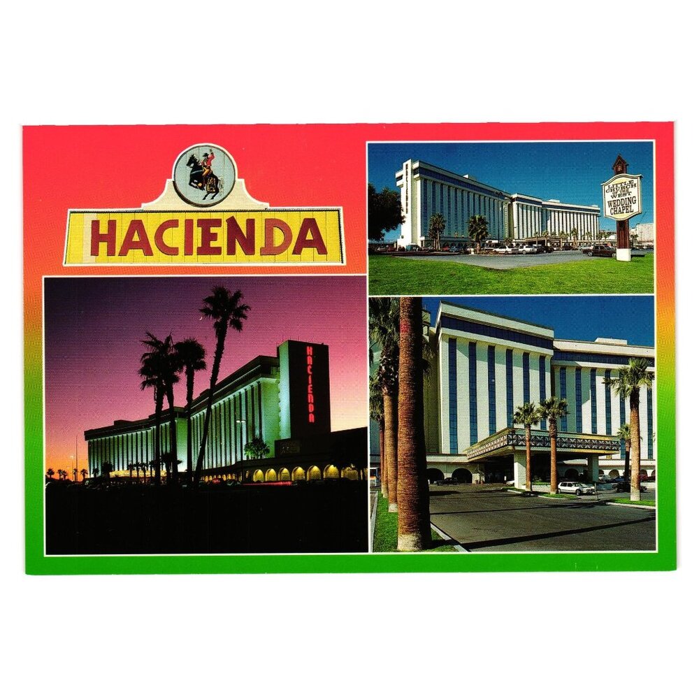 Hacienda Hotel Casino Las Vegas Nevada Vintage Postcard Little Chapel West